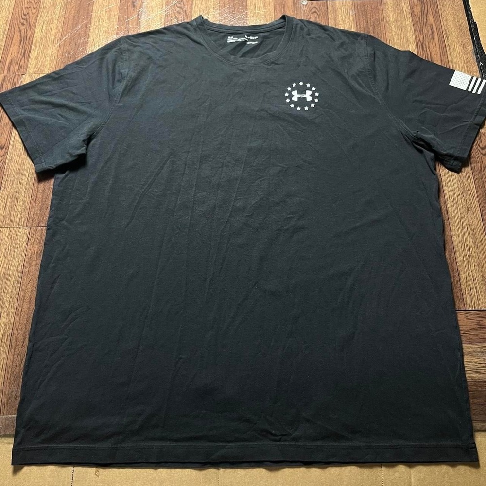 Under Armour Black Heat Tech Freedom USA Shirt XL